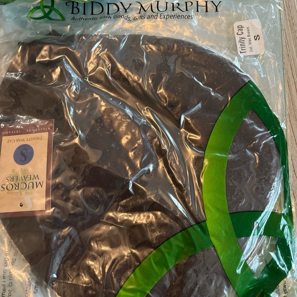 Mucros Weavers Brown Wax Trinity Cap 100% Waxed Cotton Irish Made Size S - Picture 4 of 7